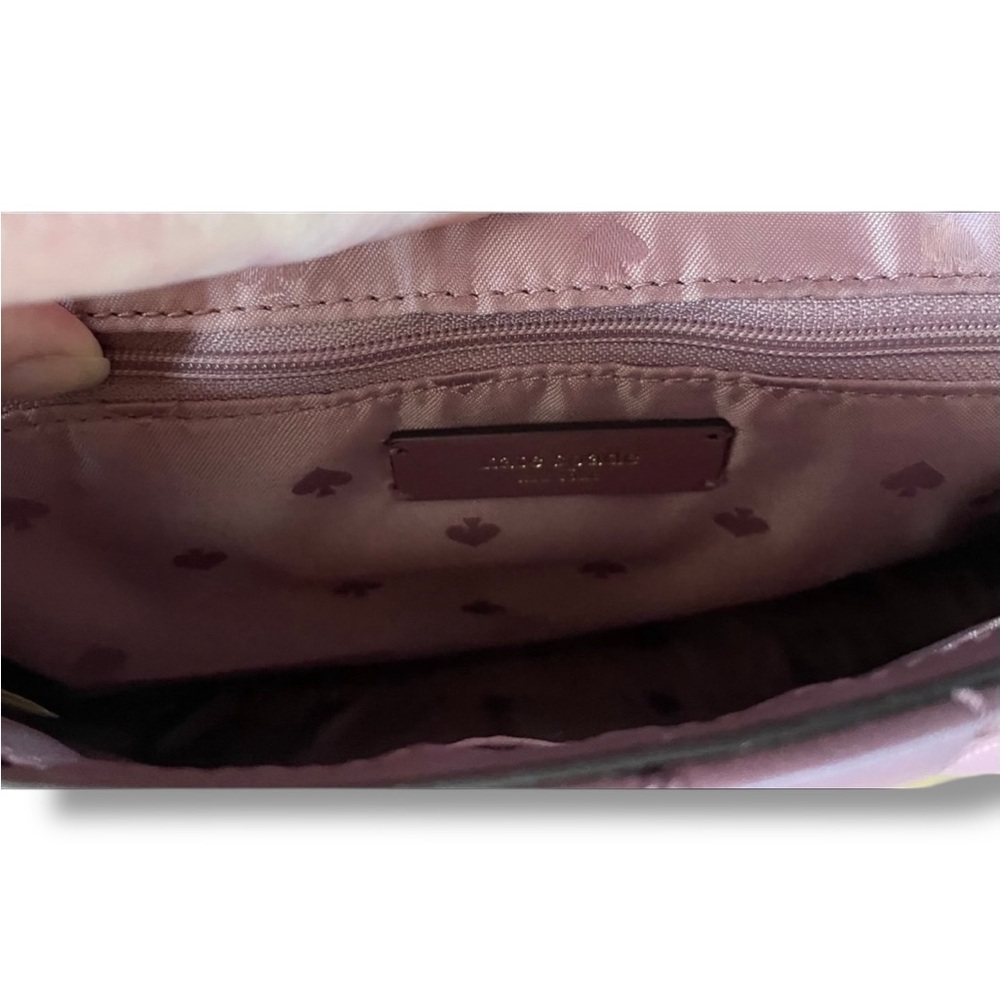 Kate Spade Briar Lane Plumberry Quilted Convertible Shoulder Bag & Wallet & COA - Picture 4 of 11